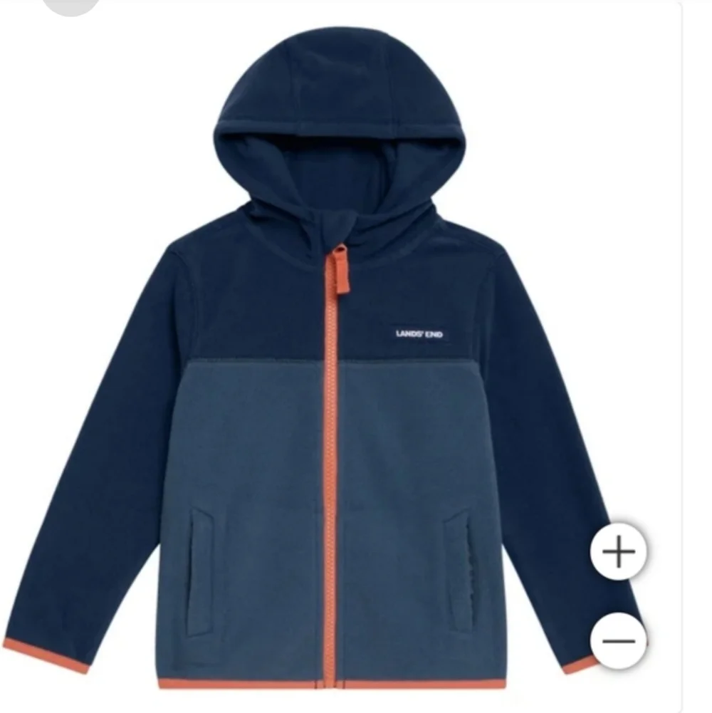 Lands' End Kids' Full Zip Jacket, nwt